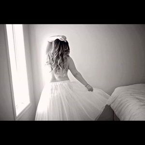 Layered crinoline skirt (stretchy)